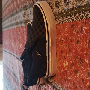 *Never Worn* Van's checkered slides